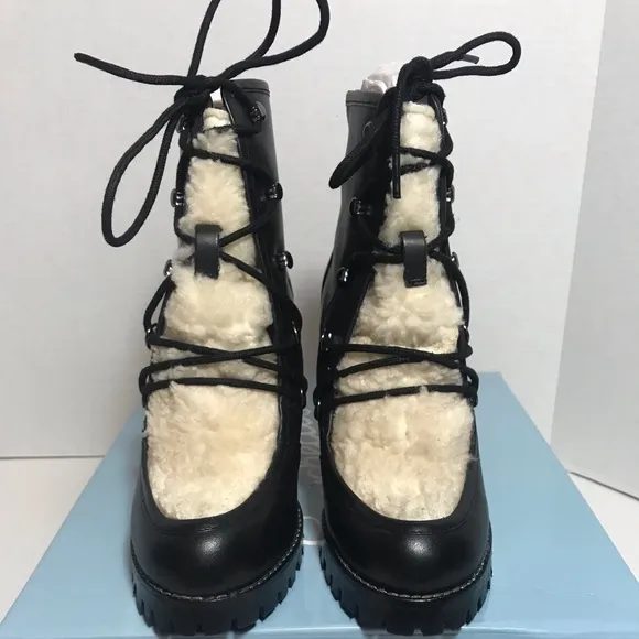 BNIB Seychelles Faux Fur Leather Boot Women’s 6 $180