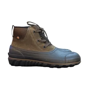 Bogs Classic Casual Lace Leather Men's Size 10 Waterproof Insulated Dark Brown