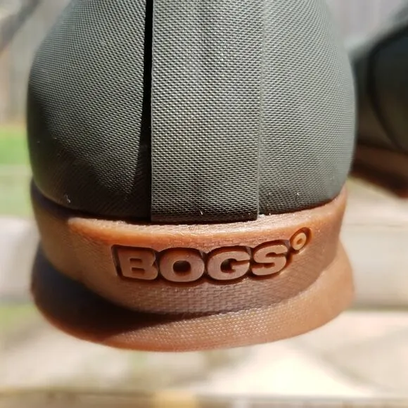 BOGS WATERPROOF ARMY GREEN SWEET PEA SLIPPERS SAGE SIZE 38