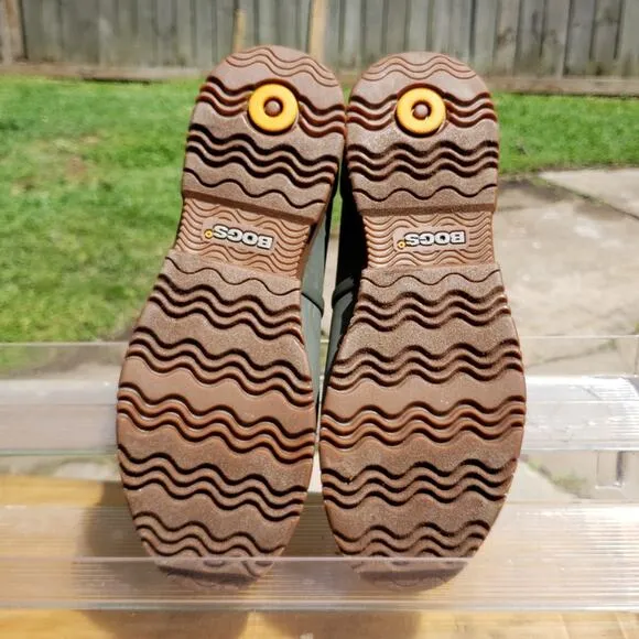 BOGS WATERPROOF ARMY GREEN SWEET PEA SLIPPERS SAGE SIZE 38