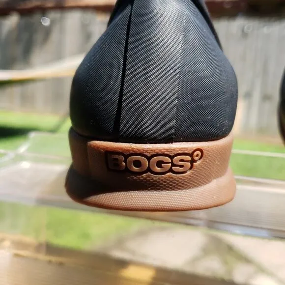 BOGS WATERPROOF SWEET PEA SLIPPERS SIZE 38 BLACK NOIR