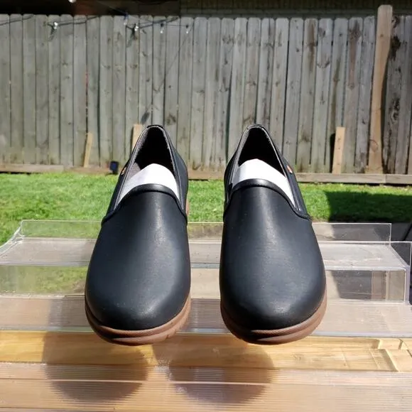 BOGS WATERPROOF SWEET PEA SLIPPERS SIZE 38 BLACK NOIR