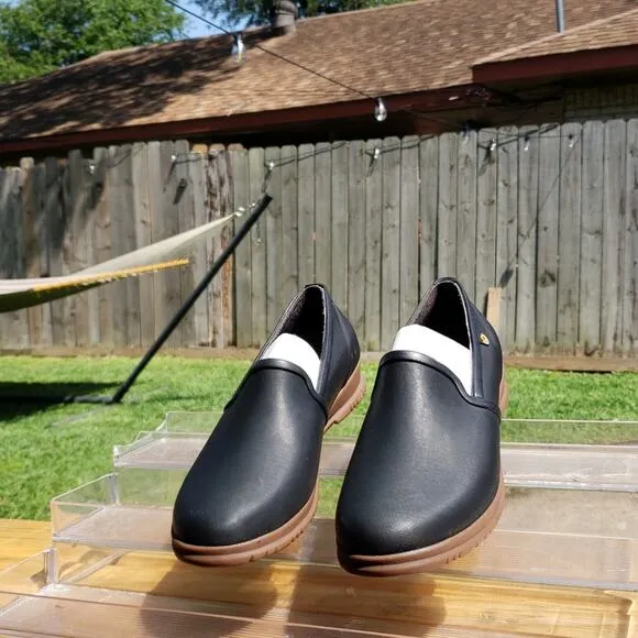 BOGS WATERPROOF SWEET PEA SLIPPERS SIZE 38 BLACK NOIR