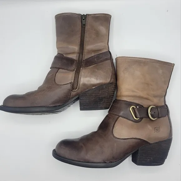Born leather upper boots size 7M