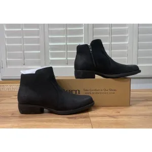 Born Women's Rani Black Boots Leather Size 7.5 NIB Waterproof Western Style