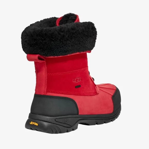 🦋box UGG Australia Butte Mono Lace Up BootsWaterproof Vibram Men's Red size-13