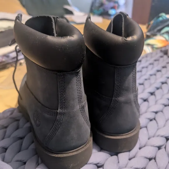 💯BRAND🔥NEW Timberland Blue Suede Black Lined Leather Boots🥾 Men Sz 13🔥