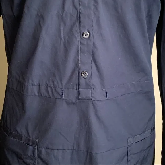 Brooks Brothers Navy Shirt Dress Long Sleeve Sz 8