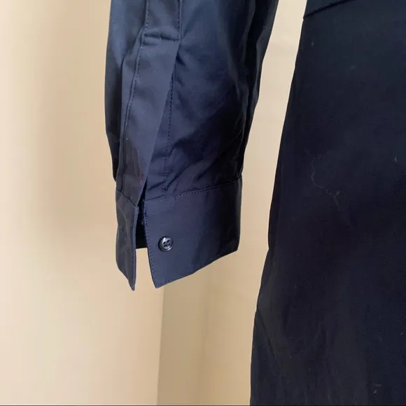 Brooks Brothers Navy Shirt Dress Long Sleeve Sz 8