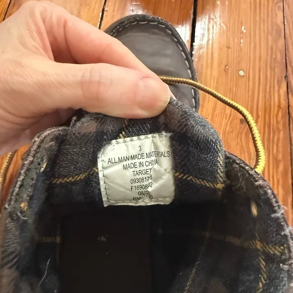 Brown Faux Leather Kids Boots