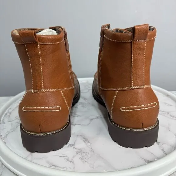 Bruno Marc Men's  Ankle Boots Faux Fur Lining Motorcycle  Size 13 NEW # H907