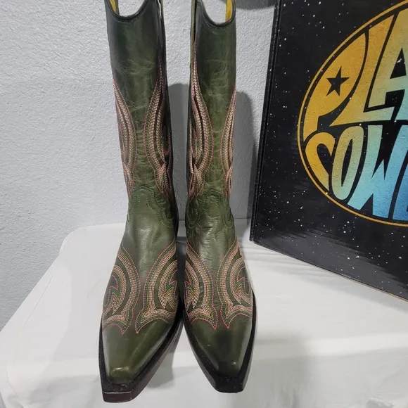 Bugged Out Planet Cowboy Boots, NEW!, Sz 10