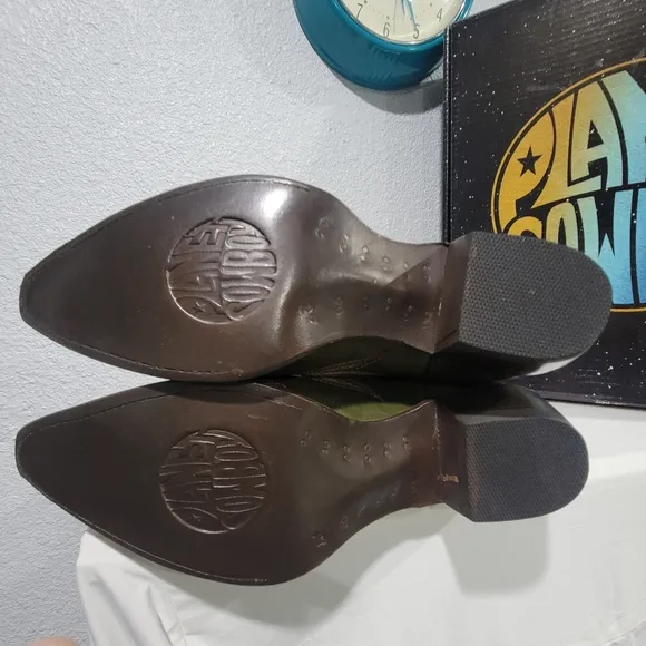 Bugged Out Planet Cowboy Boots, NEW!, Sz 10
