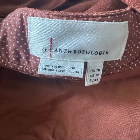 by Anthropologie Faux Suede Skirt Pinafore Overalls sz 12