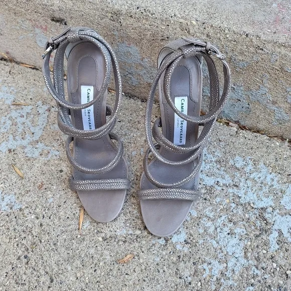Camilla Skovgaard strappy heels shoes size 39.5 9.5