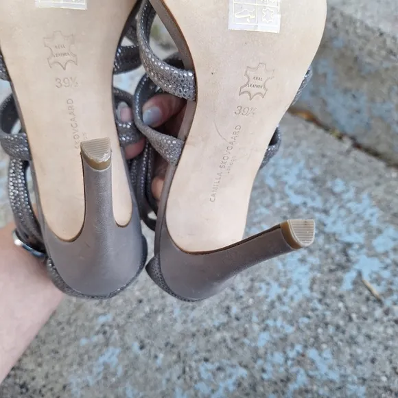 Camilla Skovgaard strappy heels shoes size 39.5 9.5