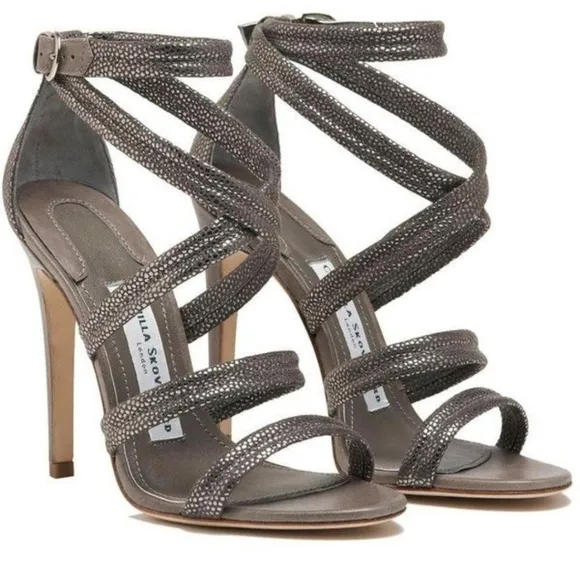 Camilla Skovgaard strappy heels shoes size 39.5 9.5