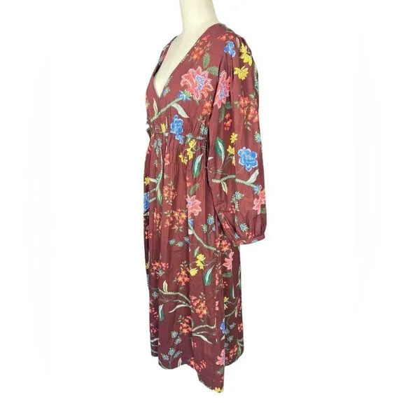 Cara Cara Ginger floral midi dress size medium