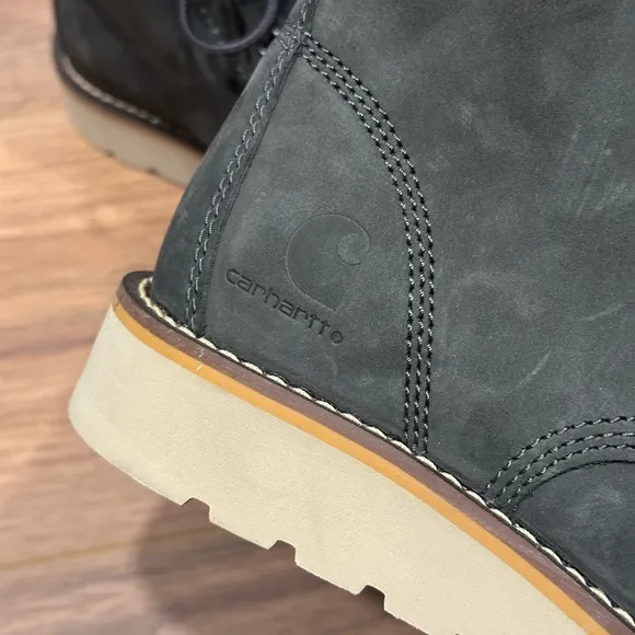 Carhartt 6” Moc Toe Wedge Boot in Dark Gray Size Women’s 6.5