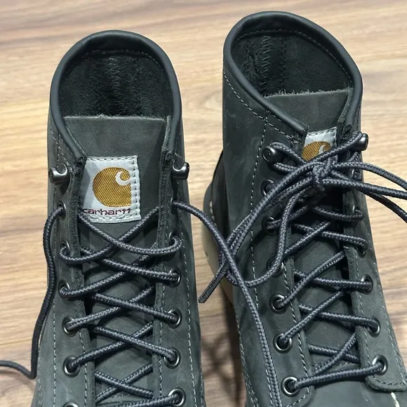 Carhartt 6” Moc Toe Wedge Boot in Dark Gray Size Women’s 6.5