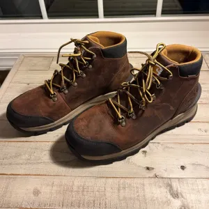 Carhartt Mens Gilmore Waterproof 5 inch Alloy toe work hiker brown boots size 12