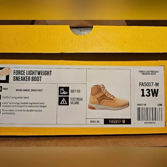 Carhartt Tan Ankle-High Boots with Padded Collar