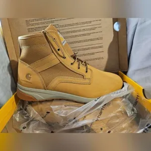 Carhartt Tan Ankle-High Boots with Padded Collar