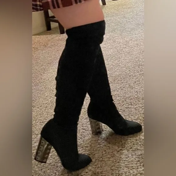 Carlos Santana Thigh High Wide Calf Women's Quantum Fashion Gothic Rave Boots