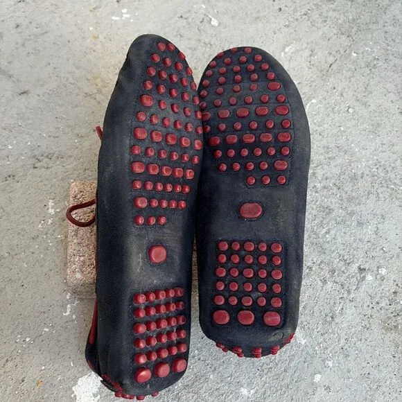 Carolina Herrera suede driving shoes