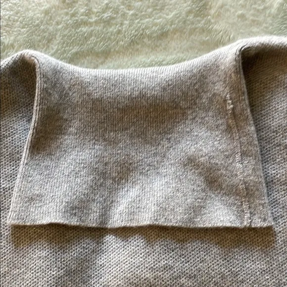 Cashmere Cozy Gray Knit Sweater Talbots