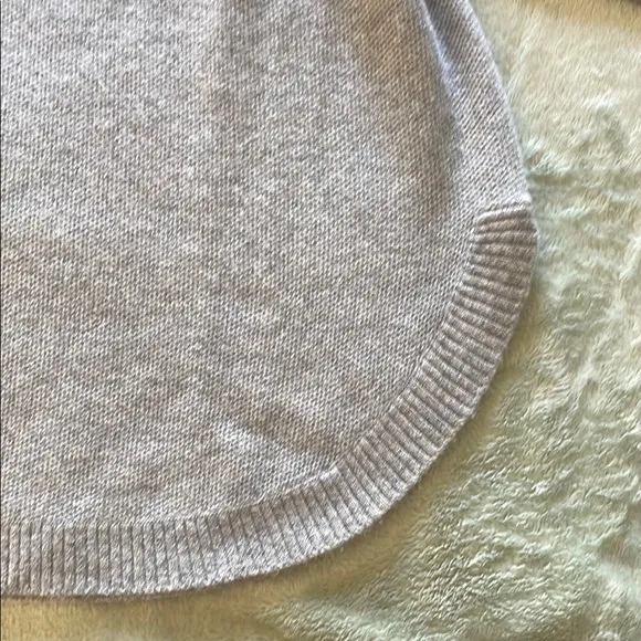 Cashmere Cozy Gray Knit Sweater Talbots