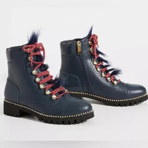 Cecelia New York Trekker Lace Up Boots