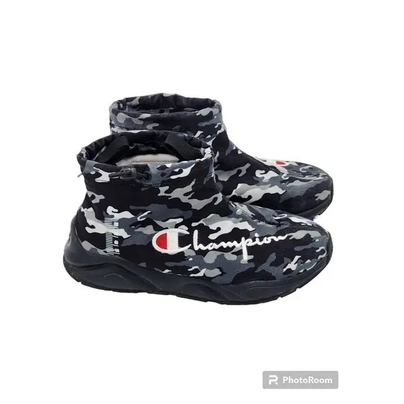 Champion Rally Drizzle Camo High Top Waterproof Shoes Size 6 Youth