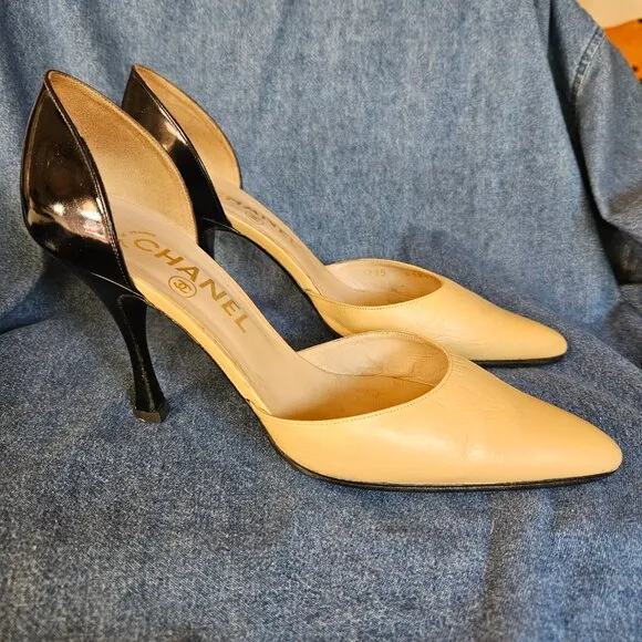 Chanel Color Block Heels