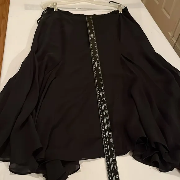 CHAPS size 12 black 2 piece skirt &amp;  button down top with Camisole NWT