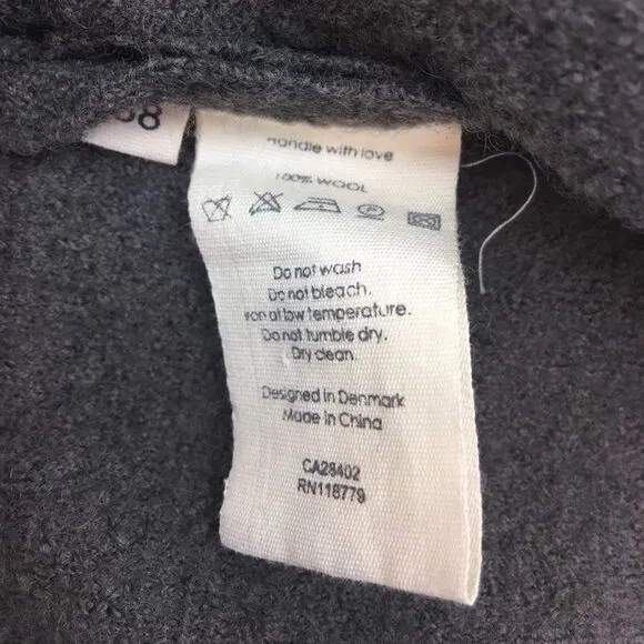 Charcoal Gray Wool Vest