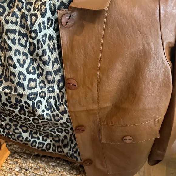 Chico’s Faux Leather Jacket - NWT