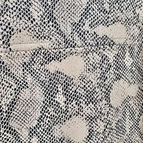 CHICO’S Faux-Suede Snake-Print Topper
