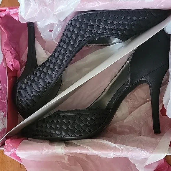 Chinese Laundry 4 inch Black Satin Heel