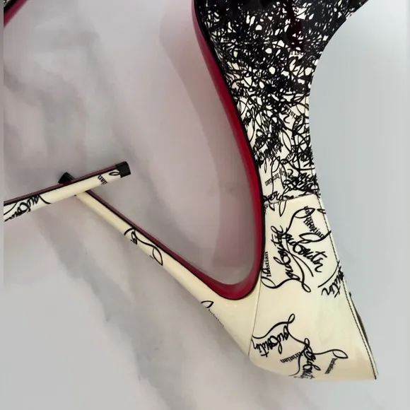 🧿Christian Louboutin 37 lady peep very privee high heels shoes never used