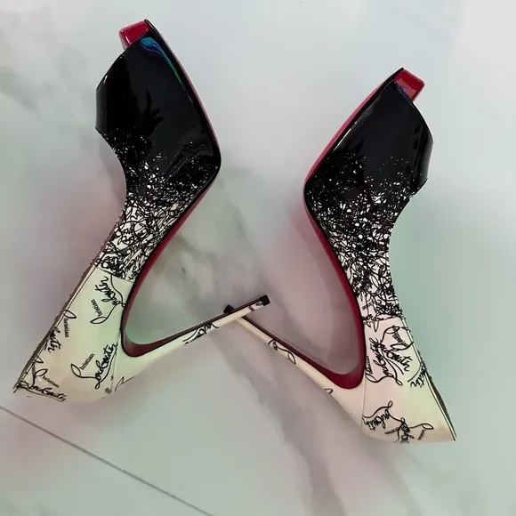 🧿Christian Louboutin 37 lady peep very privee high heels shoes never used