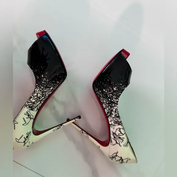 🧿Christian Louboutin 37 lady peep very privee high heels shoes never used