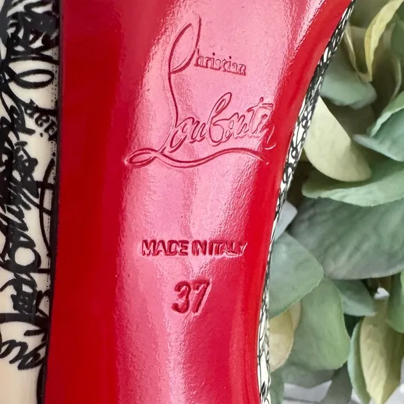 🧿Christian Louboutin 37 lady peep very privee high heels shoes never used