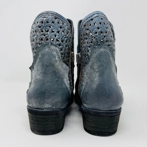 CIRCLE G Corral Laser Cut Leather Boots SIZE 11