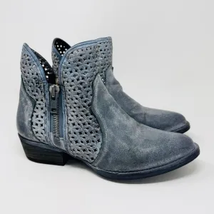 CIRCLE G Corral Laser Cut Leather Boots SIZE 11