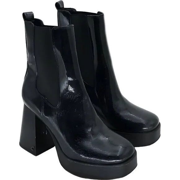 Circus NY by Sam Edelman Women's Black Patent Boots Size 9