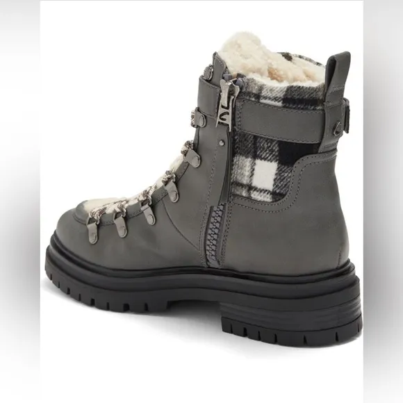 Circus NY Faux Shearling Lined Lug Boots