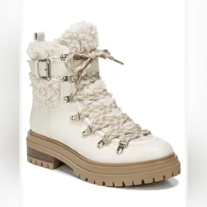 CIRCUS Sam Edelman Women’s Gretchen Shearling Hiking Lace Up Boots Sz 7 EUC