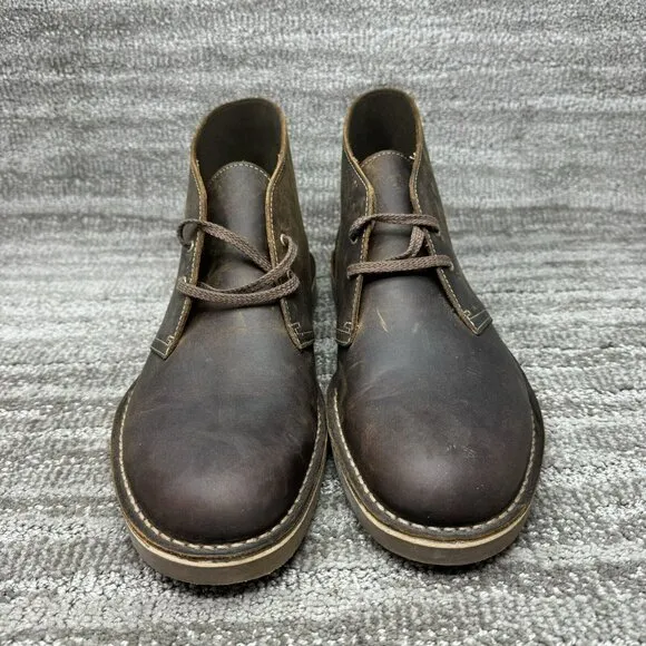 Clarks Bushacre 2 Chukka Desert Boots Mens Sz 11.5 M Brown Beeswax Leather