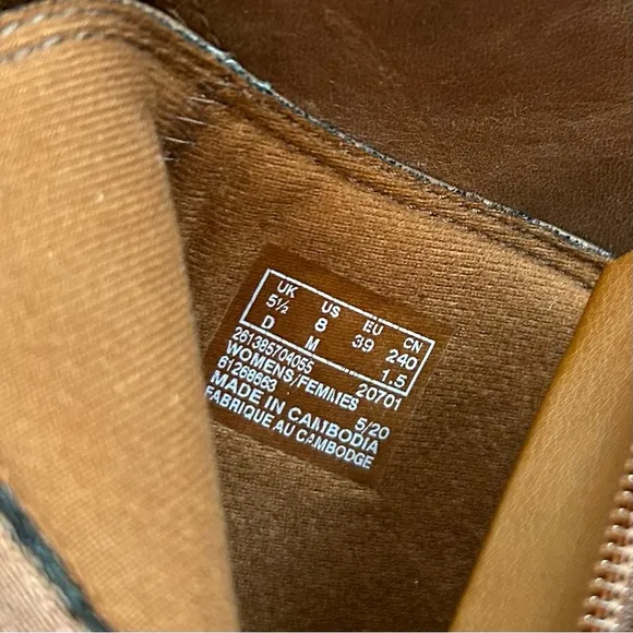 Clarks Collection Women’s Addiy Kara Tan Leather Almond Toe Ankle Boots, Size 8M